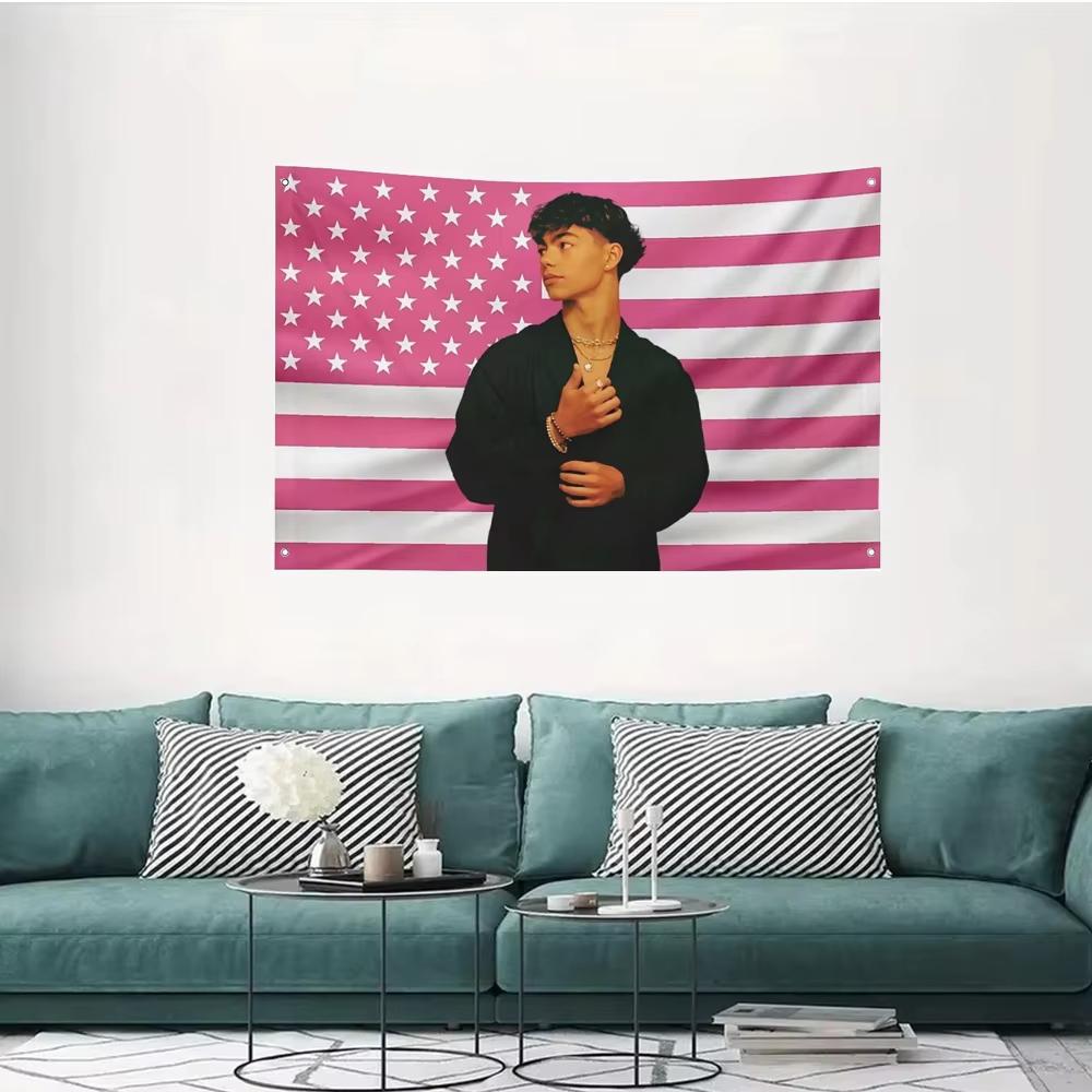 Fun Malachi Flag Tapestry  Barton Flag Poster Wall Hanging  Unique Gift  Room Decor Flat Print