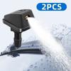 2 Pcs Car Universal Front Windshield Wiper Nozzle Jet Sprayer Kit Water Fan Spout Cover Washer Outlet Adjustment Kit