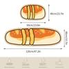 Crystal Velvet Kitchen Mat Non-slip Foot Mats Cartoon Food Breads Shape Carpet for Living Room Absorbent Bathroom Rug Doormat