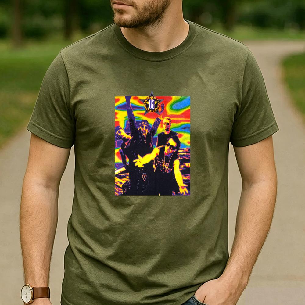 Vintage U2 Band Live Concert Photo Graphic T Shirt Unisex Cotton Short Sleeve Rock Music Fans Casual Tee Festival Merch