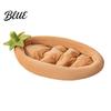 Semi-enclosed Pet Bed Joint Padded Sofa with Vegetable Shape Eggplant Cats Removable Cushion Support Cute