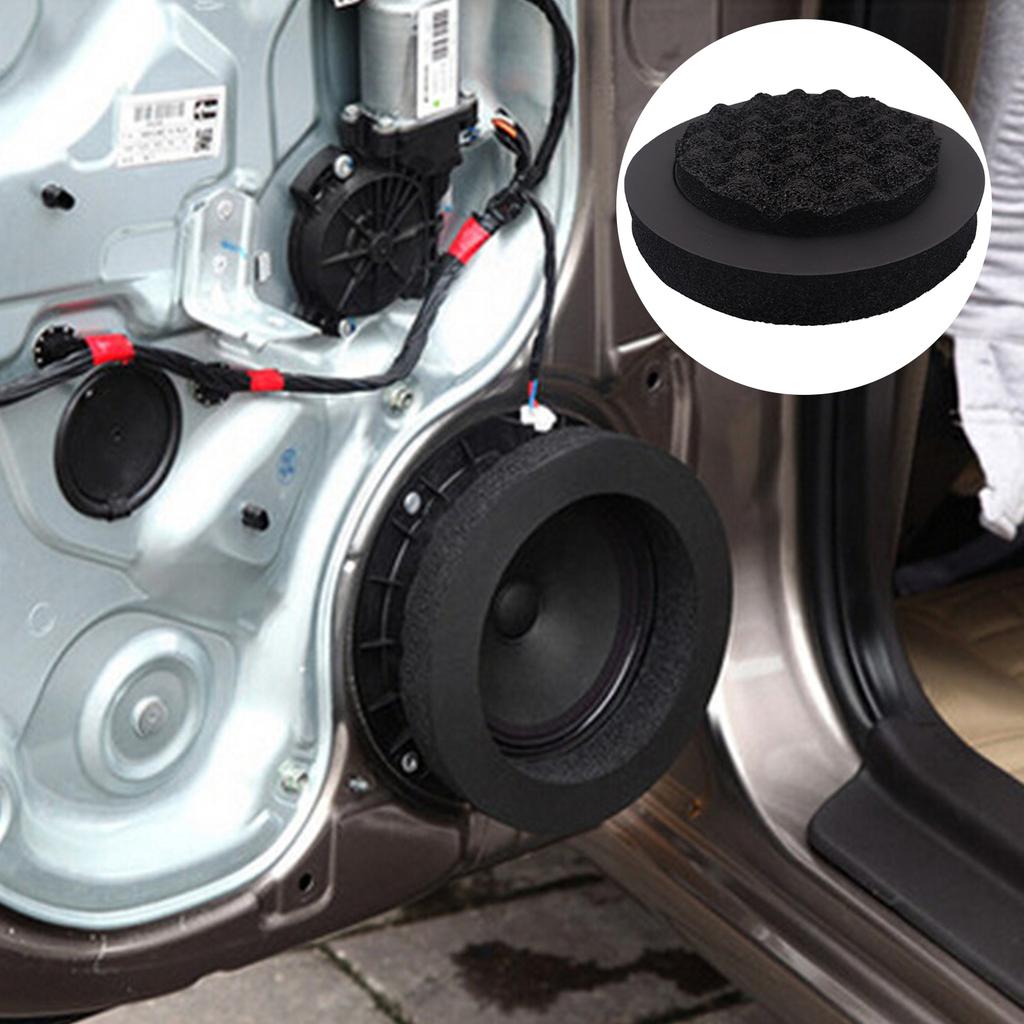 Bass Blocker for Speaker Soundproof Sponge Speaker Baffle 6.5" Speaker Enhancer Car Door Speaker Fast Rings