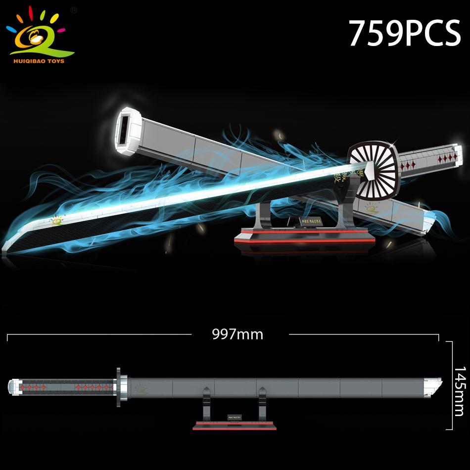 Samurai Sword Building Blocks Ninja Blade Katana Japanese Anime Butterfly Nichirin Knife Bricks Children Toys for Adult