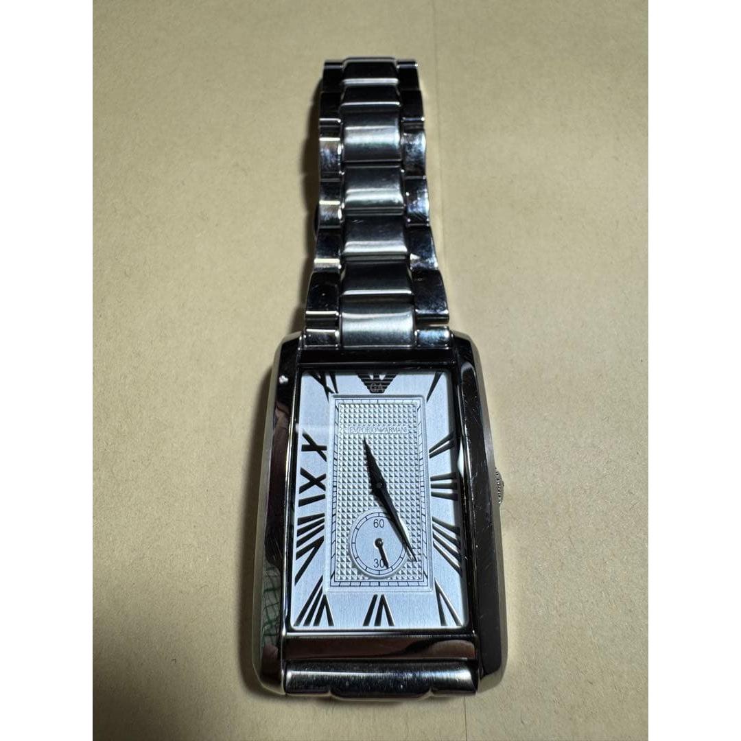 Used Emporio Armani silver watch