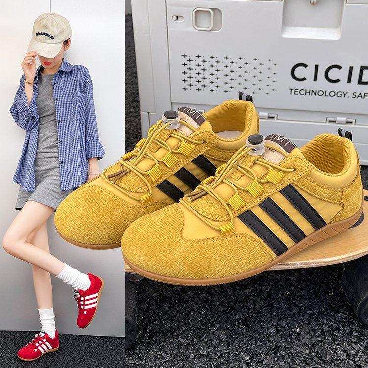 Retro German Training Shoes Women's 2025 New Summer Soft-soled Forrest Gump White Shoes Flat-soled Versatile Casual Sports Shoes