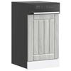 VidaXL Dishwasher Panel Lucca Sonoma Gray Engineered Wood, Dishwasher Front Panel, Panel, Panel of 853893