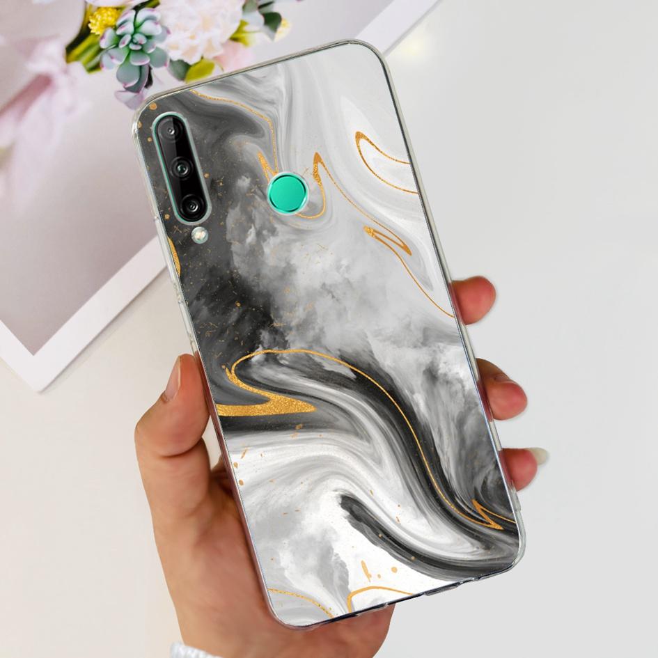 For Huawei Y7p 2020 Case Honor 9C Silicone Cover Fashion Butterfly Clear TPU Fundas For Huawei P40 Lite E ART-L28 ART-L29 Bumper