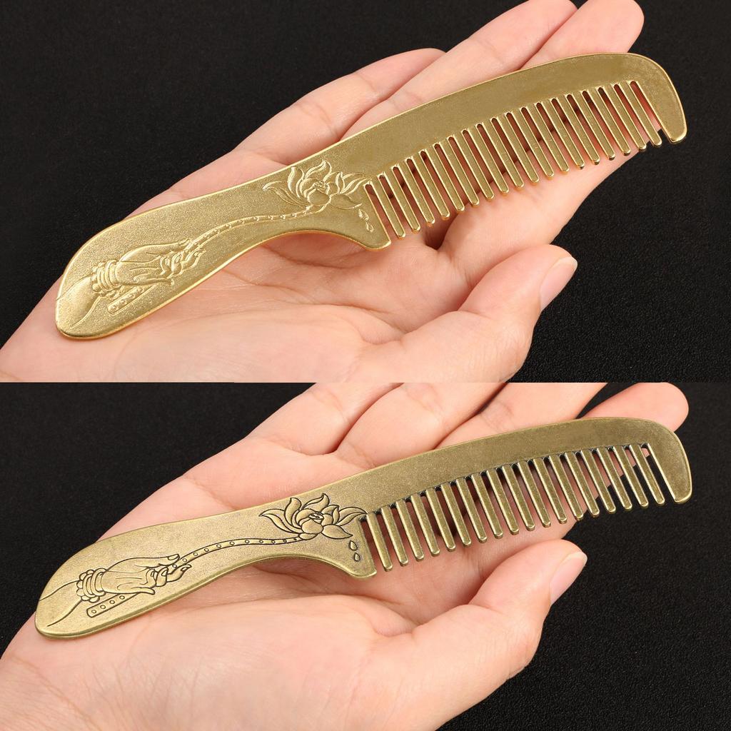 Handgefertigte Vintage-Kämme aus Messing, Antike Chinesische Kupferkämme, Schminktischornamente und -dekorationen, Exquisite Sammlerstücke