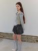 Moi Fair Balloon Pocket Mini Skirt Pants / Charcoal