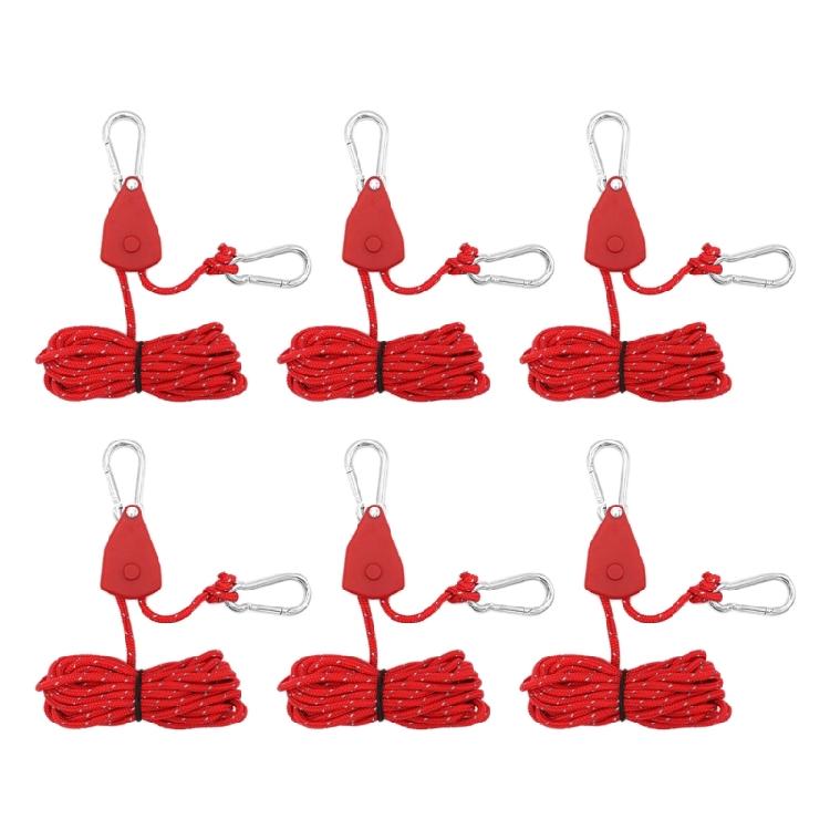 Reflective Tie Downs Rope Hangers Tent Guide Rope for Outdoor Adjusted Tent Tie Downs Rope Hangers Camping Pulley Rope