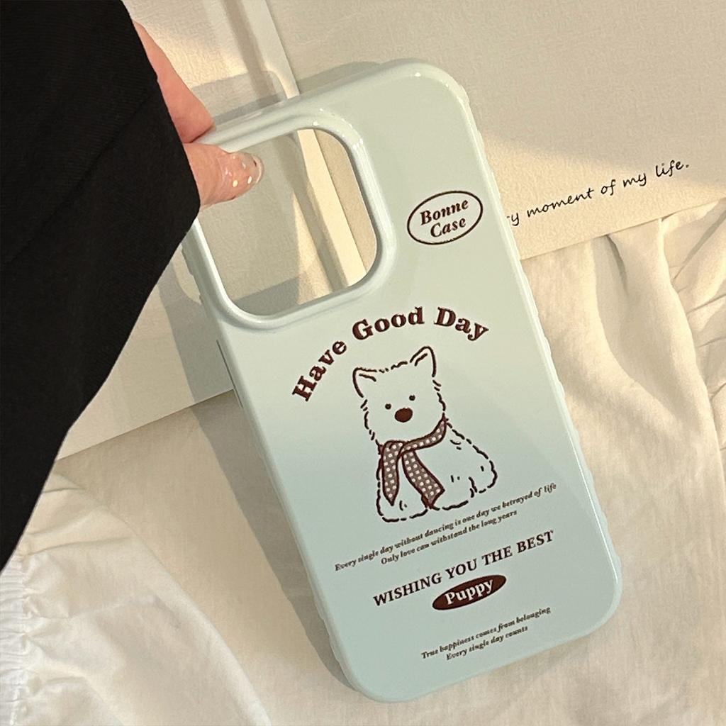 Retro West Highlands Suitable for Apple 17pro Max Mobile Phone Case IPhone 16 All Inclusive 15 Cartoon 13 Soft