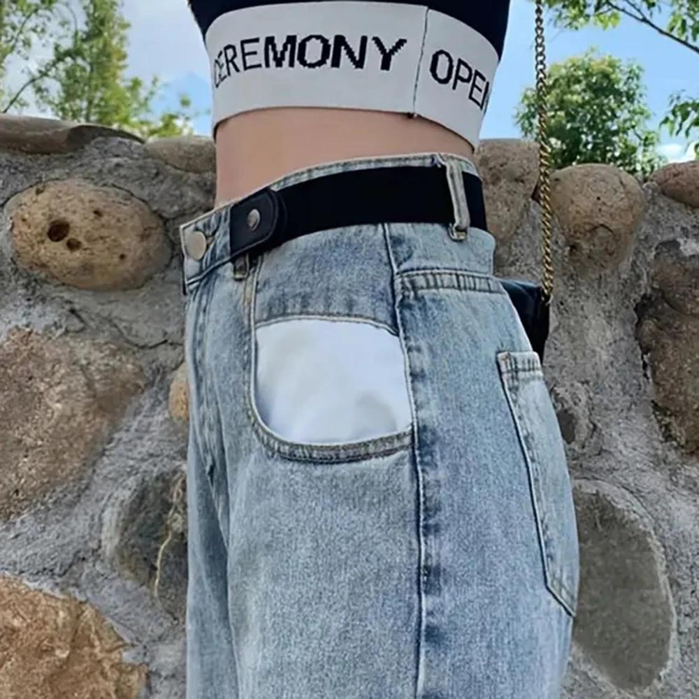 3pcs Fashion Stretchy Waist Belt Pure-Color Wear Resistant Versatile Adjustables Soft Beltfor Women Men Use Jeans Accessory