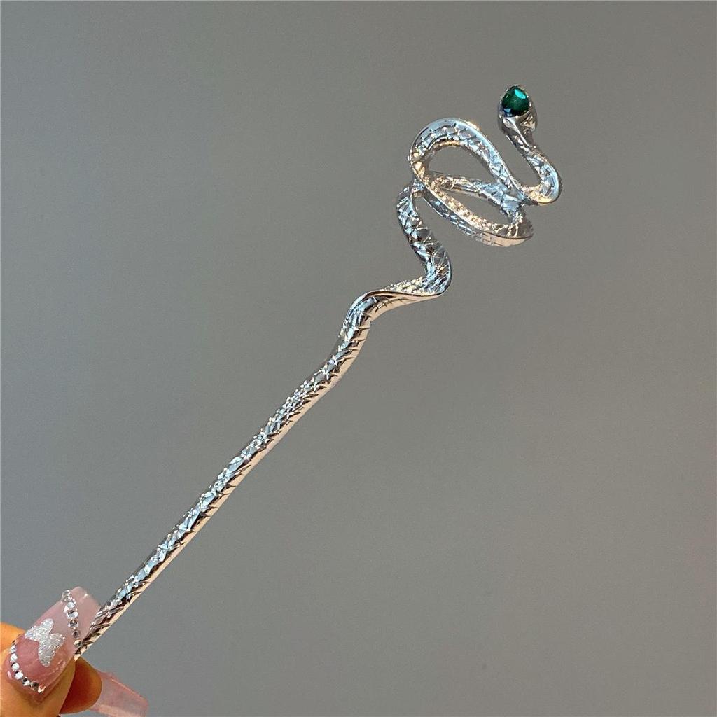 Snake-Shaped Metal Hairpin - Elegant 2023 Summer Accessory