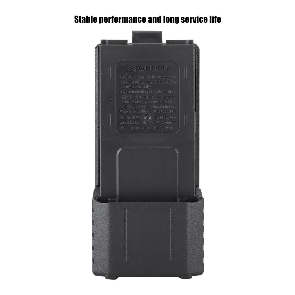 Portable Plastic Long Black Battery Case For BAOFENG UV 5R, UV 5RB, UV 5RE, UV 5Re