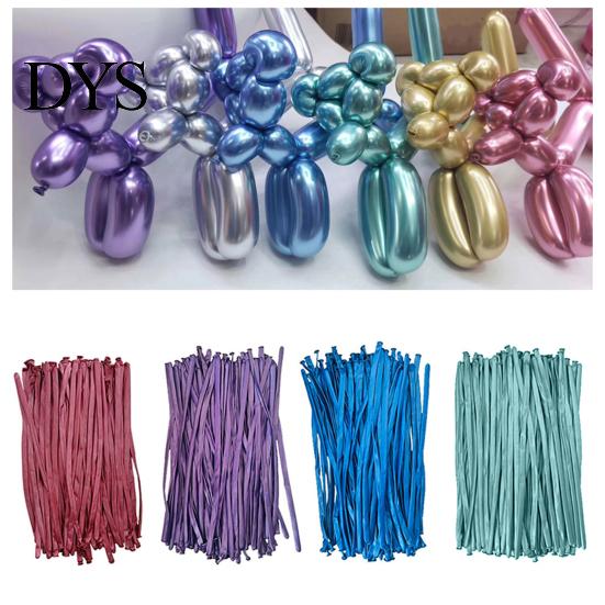 Dog Balloon Twisting Set 100Pcs DIY Long Balloons Rainbow Animal Modeling Latex Christmas Thickening Assorted Color Kit