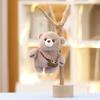 Cute Bear Plushie Backpack with Keychain Charm - Perfect Gift for Girls
