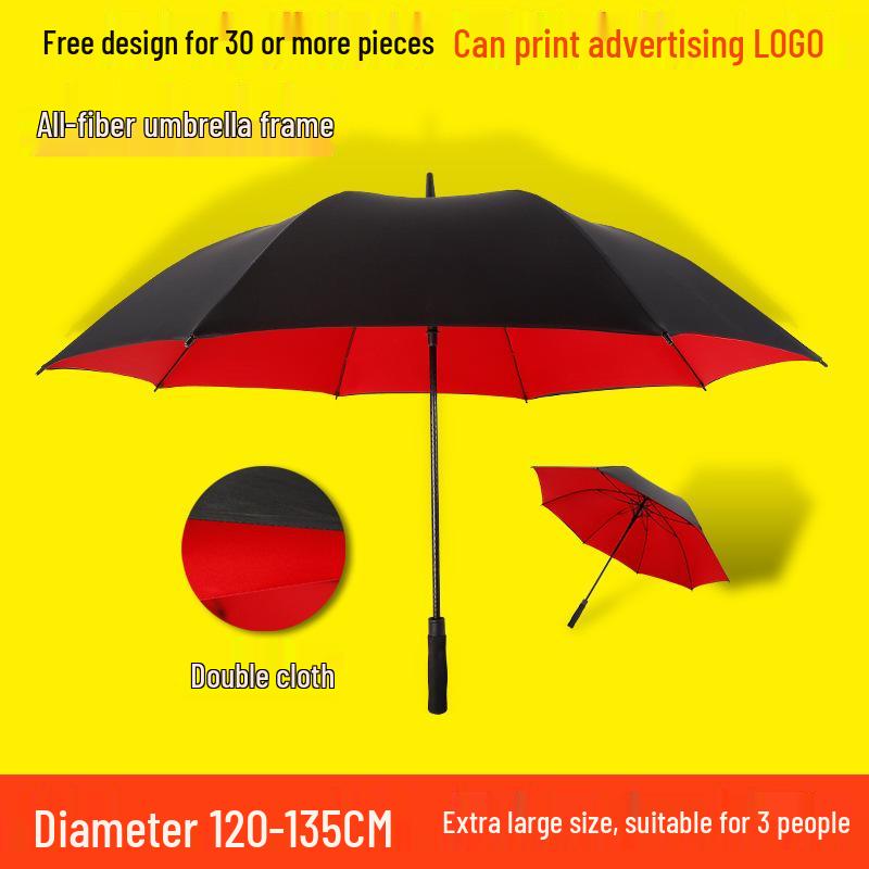 Extra-Large Double-Layer Golf Umbrella for Four People