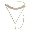 Multilayer Full Rhinestone Pendant Necklace Thick Women Statement Jewelry Gift