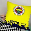 F-F Fenerbahce Federa Lusso Quadrata Camera da Letto Divano Cuscino Comfort per il Tempo Libero Auto Soggiorno Decorazione Casa