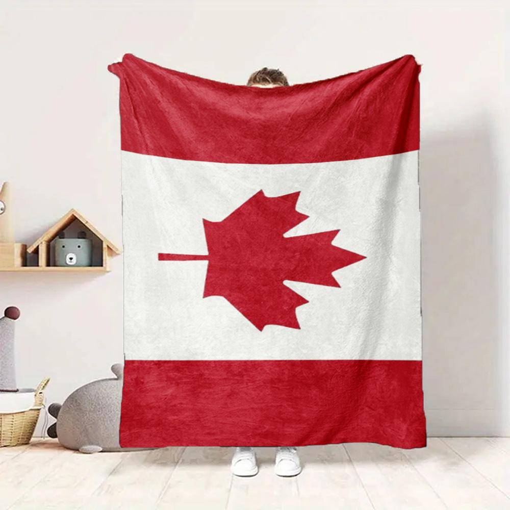Canada Flag Flannel Blanket Throw Blanket Soft Warm Sofa Bed Camping Car home Decor Unique Christmas Gift C930854