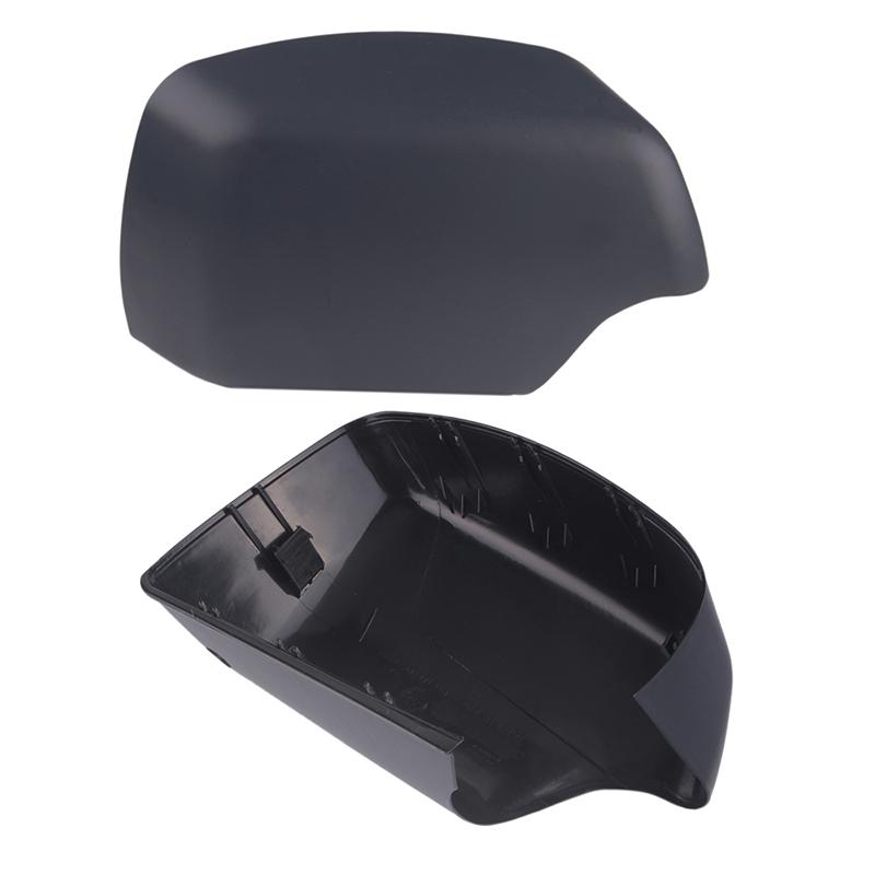 Rückspiegelkappe, Flügelseitenspiegelabdeckung mit Lampenloch, passend für BMW E53 X5 1999–2006, Autozubehör, matt