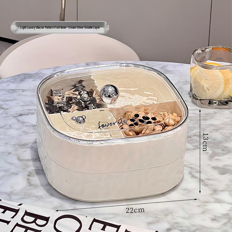 Sealed Compartments Luxury Fruit and Snack Storage Box with Lid