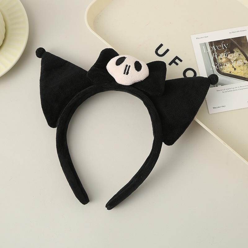 Cute Bow Plush Headband - Non-Slip Hair Accessory for Face Wash