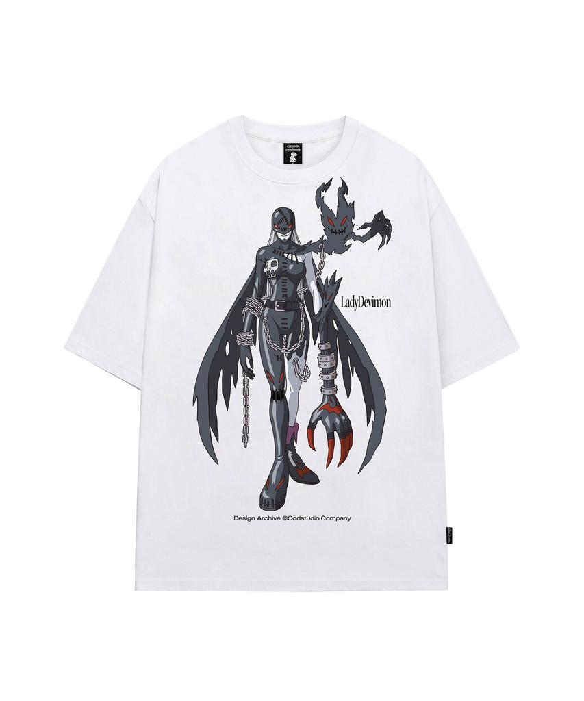 ODDSTUDIO [Digimon Adventure] Ladydevimon Overfit T-Shirt - 2 Colors