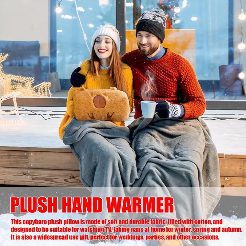 Plush Capybara Hand Warmer Plush Capybara Stuffed Toy Portable Plush Hand Warmer Suitable for Children's Birthday