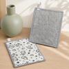 huaqianguhh 5Pcs Cleaning Rags, Double-Sided Cartoon Cotton Gauze Steel Wire Scrubber for Kitchen Oil Stains, Non-Scratch Dish Clothes Pots Pans
