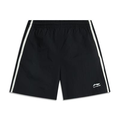 Li Ning Sports Lifestyle Series Casual Comfortable Versatile Sports Shorts Women Shorts Black AKSV600-1