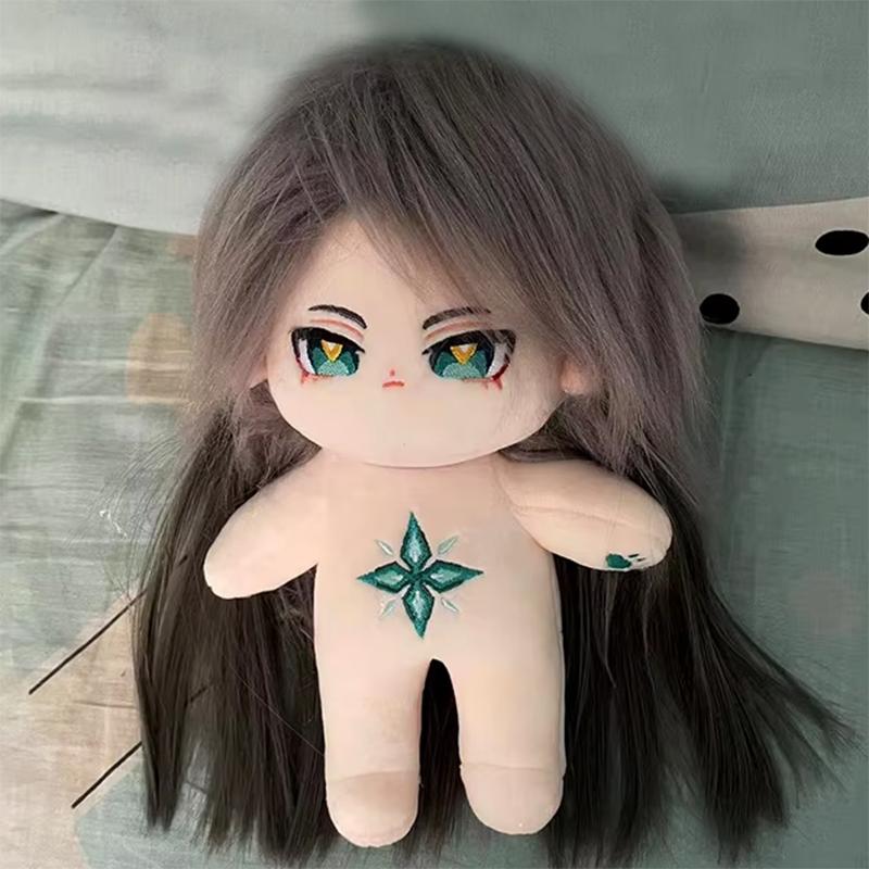 Genshin Impact 20cm Alhaitham Cotton Stuffed Dolls Anime Peripheral Plush Dress-up Puppet with Costume Collectible Gift for Kids