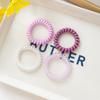Korean Fashion Jelly Color Telephone Cord Hair Tie - High-End Simple Rubber Band for Maruko Hairstyles