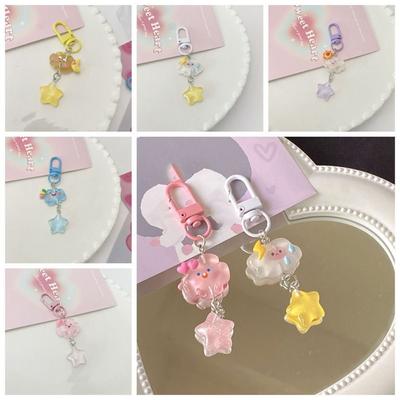 Star Starry Clouds Keychain Fine Flicker  Fashion   Birthday Gift