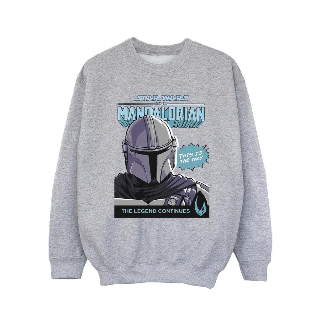 Star Wars The Mandalorian Girls Mando Comic Cover Sweatshirt