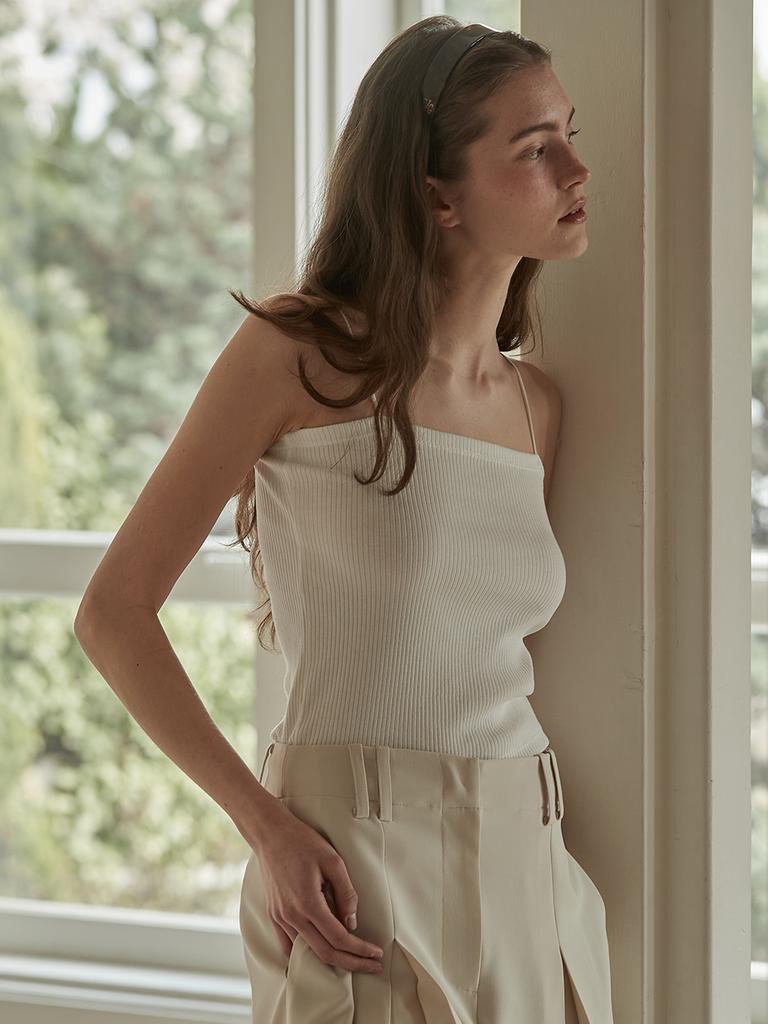 BEMUSE MANSION Inner Sleeveless Top - Off White