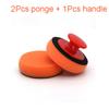4 Inch Car Wax Applicator Pads Set with Red Handle Soft Sponge Applicators Foam Wax Pad for Polishing and Cleaning Cars