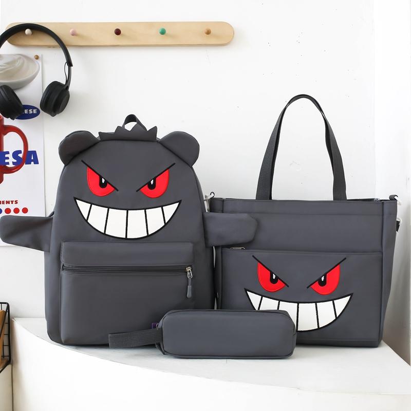 Three-piece Backpack Schoolbag For Primary And Middle School Students Large-capacity Backpack