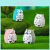 Large Resin Owl Figurine Cute Cartoon Animal Decor Ideal For Diy Garden Miniature