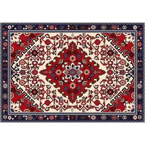 Vintage Living Room Carpet Ethnic Style Bedroom Bedside Carpet Persian Coffee Table Mat
