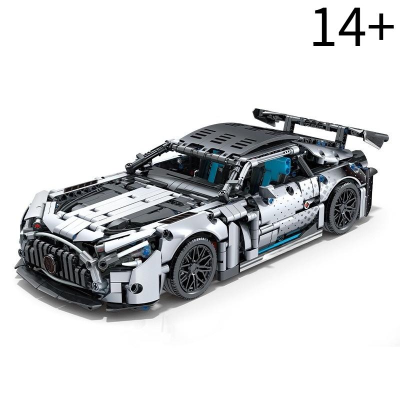 High Quality 1300+Pcs Sports Car Building Blocks 1:14 Model DIY Car Toy Assembly Model Ornament Birthday Christmas Gift for Boys
