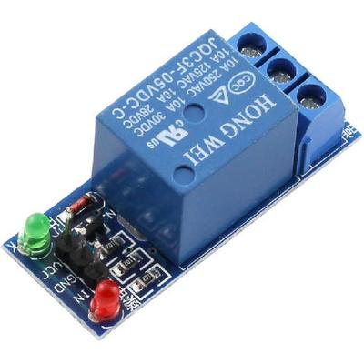 ZYAMY 5-Pack DC 5V 1 Channel Relay Module Interface Board Shield Low Level Trigger for SCM Household Appliance Control