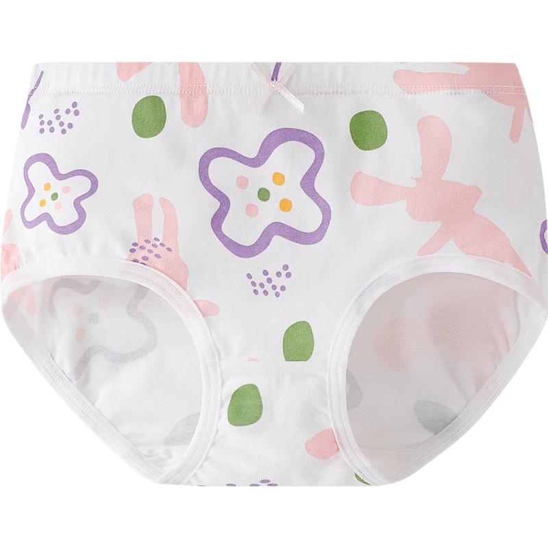 YEEHOO 5A Anti-Bacterial Girls Cotton Underwear 3-Pack 130