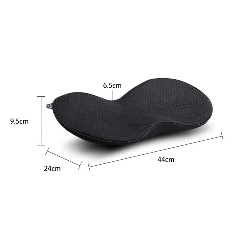 Cuscino Multifunzionale 2 in 1 per Sedile Auto Universale Memory Supporto Lombare Cuscino per Guidatore Traspirante Altezza Aumentata Imbottitura per Glutei