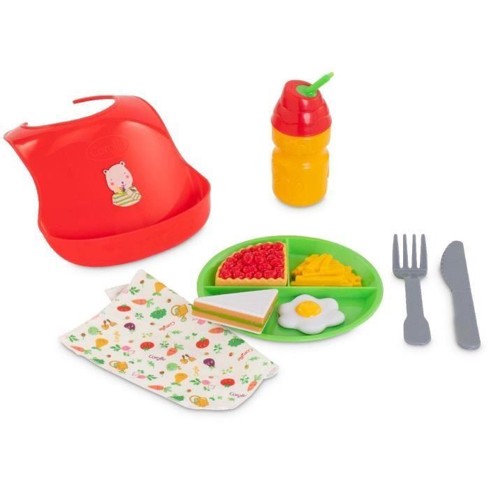 Coffret Bon Appétit - COROLLE - 10 Accessoires Repas Pour Poupon 36 Et 42 Cm - Multicolore