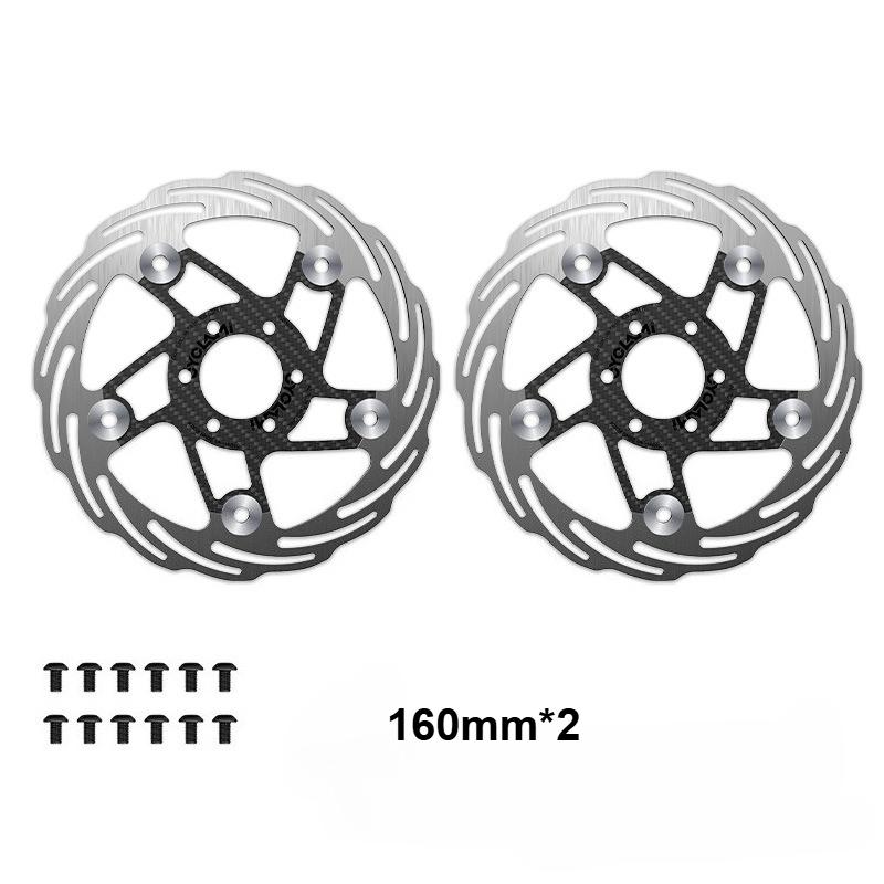 CYCLAMI Carbon Fiber Floating Bicycle Brake Disc Rotor Ultra - Light Heat Dissipation for Road Bike Disc Brakes 160mm - 180mm