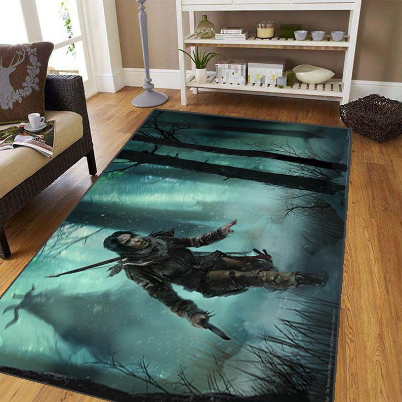 

Ковер Tomb Laura для гостиной, мягкий фланелевой коврик для спальни, противоскользящий коврик для ванной комнаты, детский игровой коврик, декоративный ковер в стиле аниме 40cm by 60cm