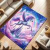 1pc Unicorn On the Clouds Carpet Rug for Living Room Bedroom Home Sofa Decoration,Kids Play Non-slip Floor Mat