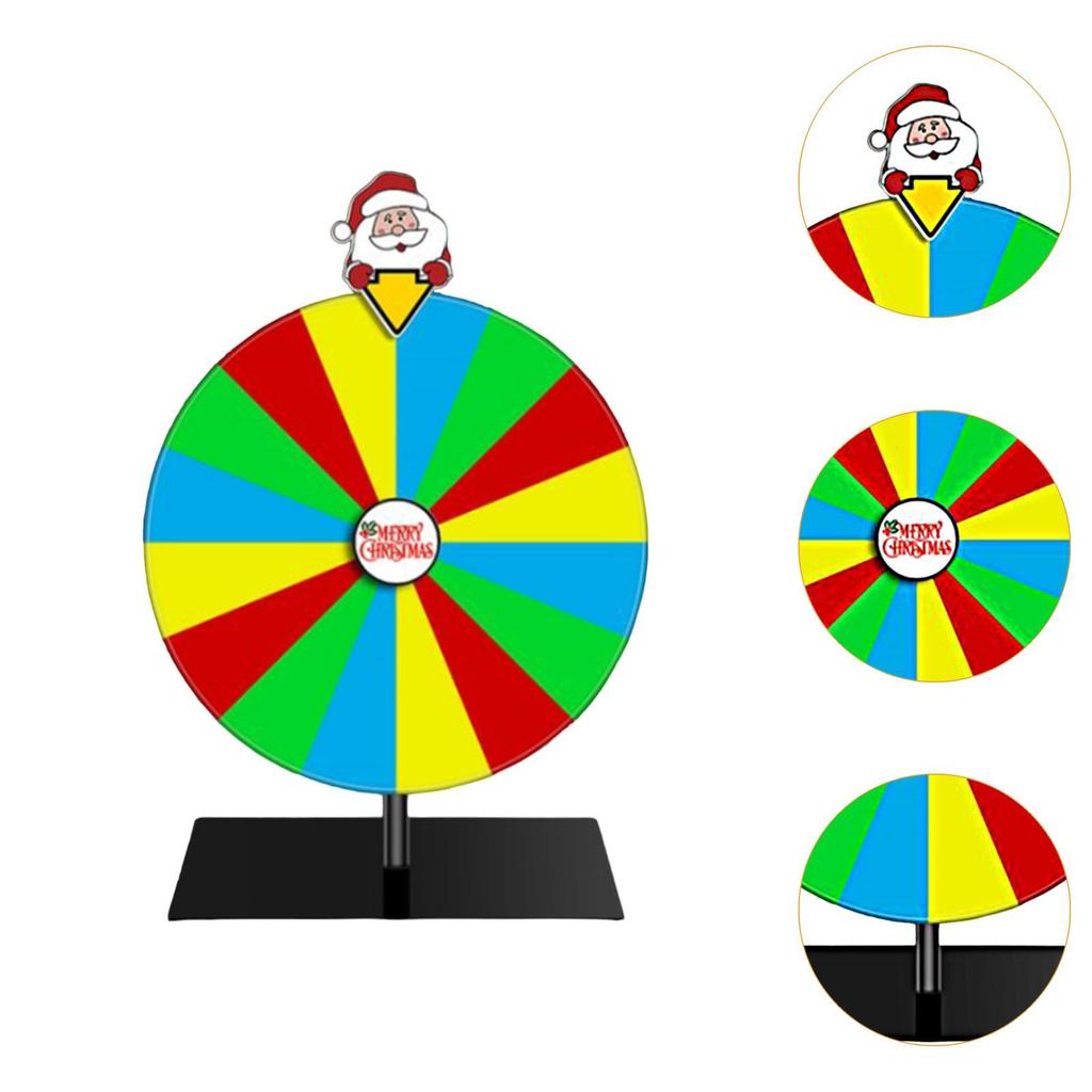 Rotating Wheel, Tabletop Roulette Wheel with Base Stand, Drinking Game Tabletop Rotating Wheel for Classroom Restaurant