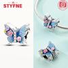 Charm Bead Charms Plata Copper Colors Butterfly Flower Bead Charms Compatible With Authentic Bracelets Do It Yourself Fine Jewellery Gift for Women
